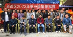 <b>成都市新都区2023年第三季度中国象棋赛圆满举行</b>