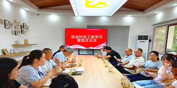 成都市新都区斑竹园街道双龙村关工委组织“学法爱国践初心•培根铸魂育新人”活动