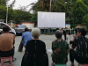 成都市新都区新繁街道蟇水村关工委组织开展青少年儿童及家长观看坝坝电影活动